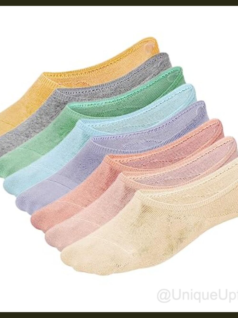 No Show Socks Womens Low Cut Invisible Liner Combed Cotton Spandex